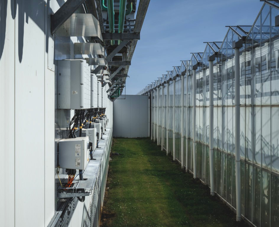 Sunnit-zonnepanelen op een dak